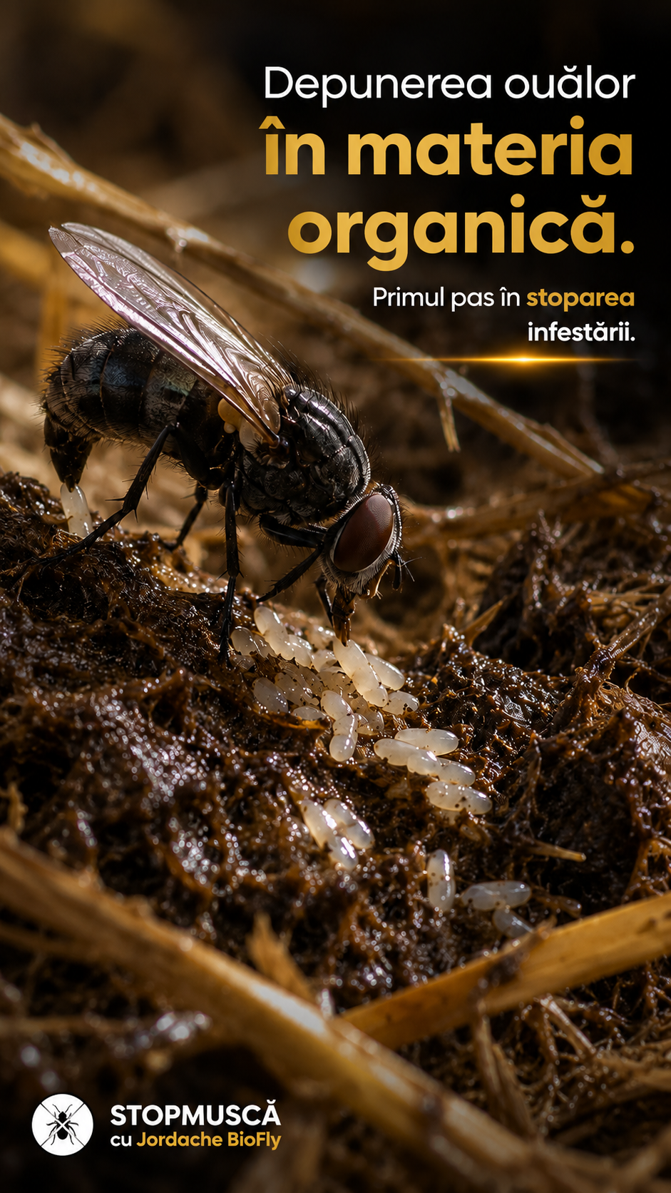 Depunerea ouălor în materia organică