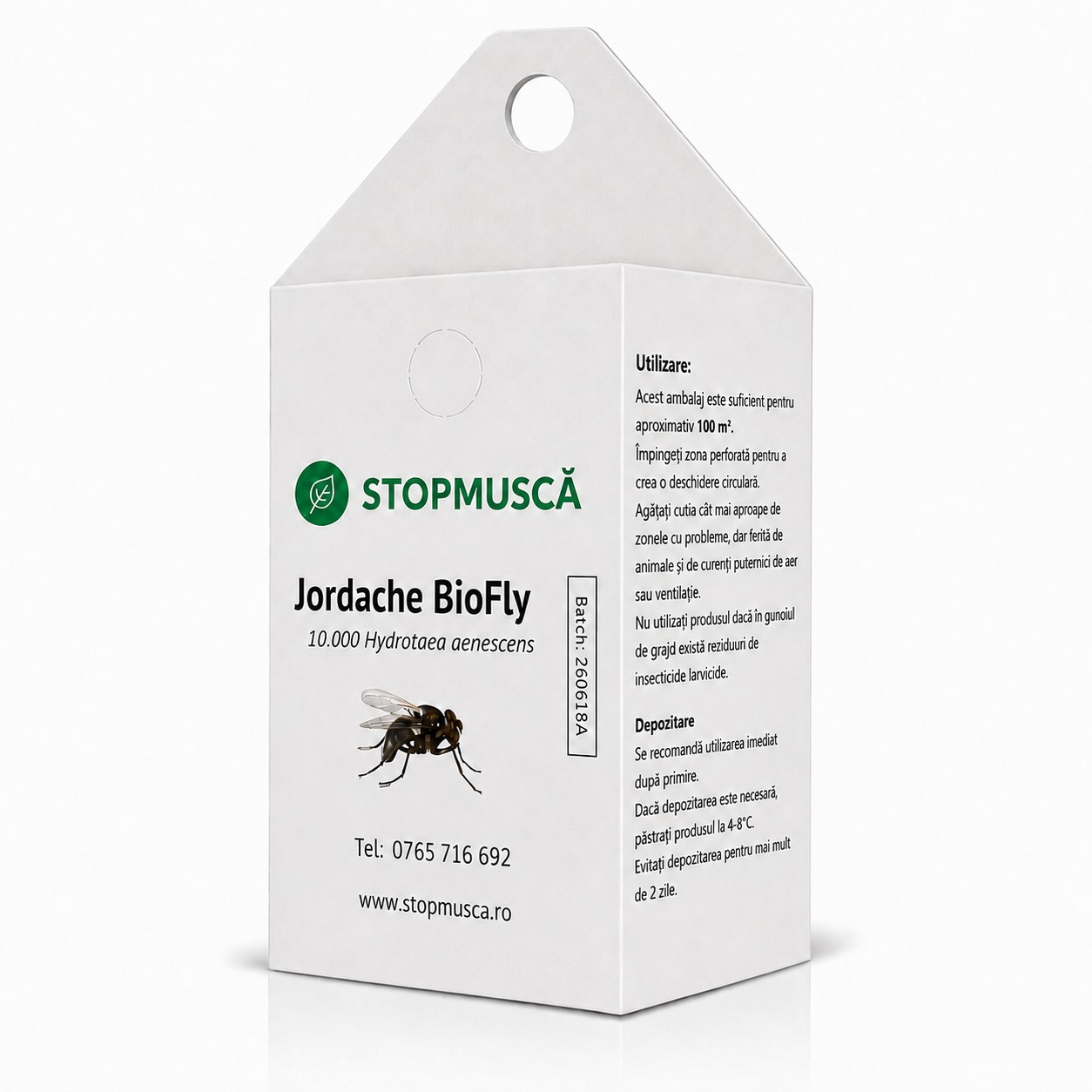 Jordache BioFly — ambalaj cu 10.000 Hydrotaea aenescens